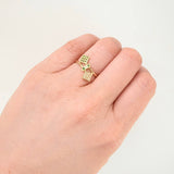 Anillo Cubos Bidimensionales 1.85gr / T6 / Oro Amarillo 18K