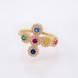 Anillo Cruz Tupida 2.7gr / T6 / Oro Amarillo 18K