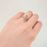 Anillo Cruz Tupida 2.7gr / T6 / Oro Amarillo 18K