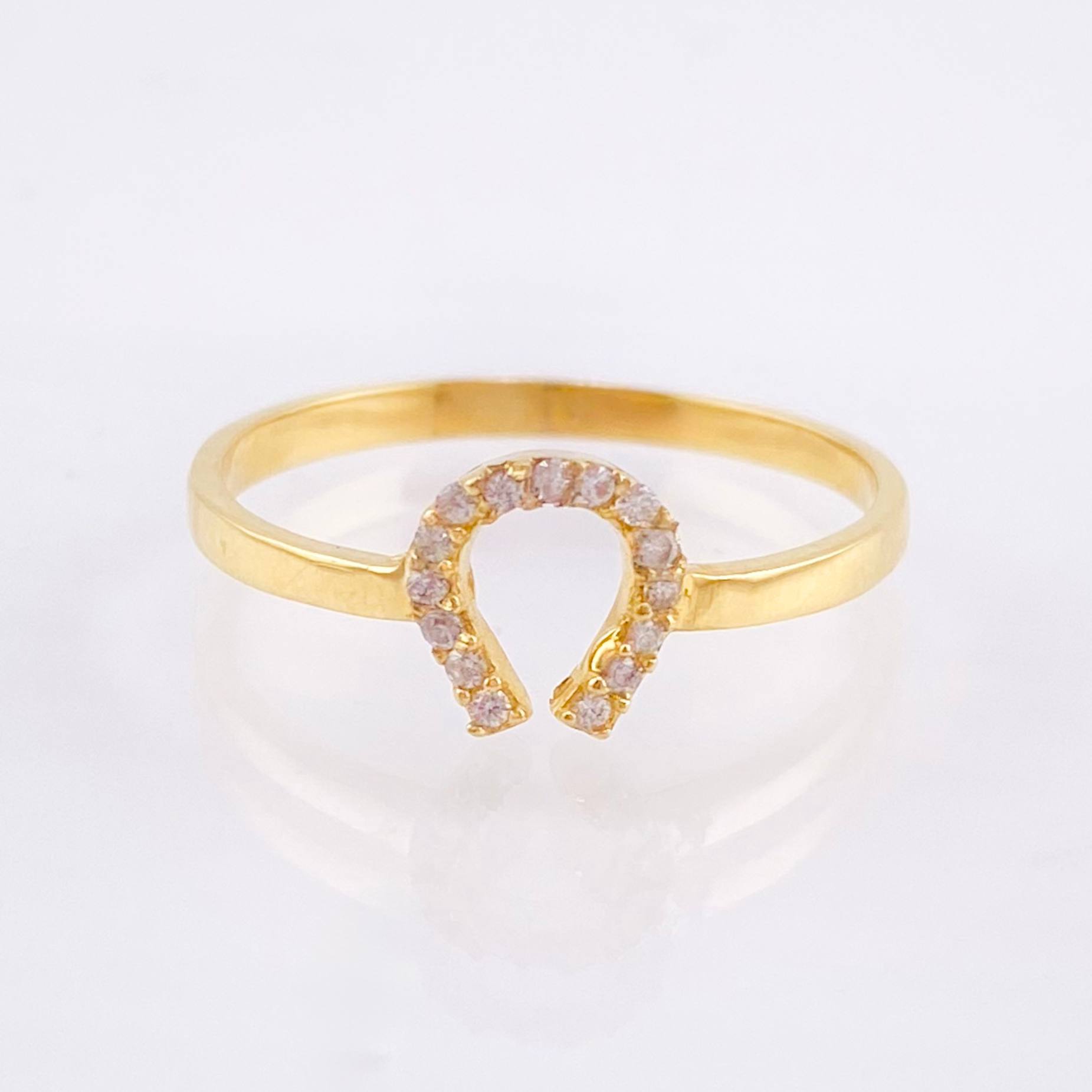 Anillo Herradura Omega 1.5 g / T8 Oro Amarillo 18K