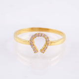 Anillo Herradura Omega 1.5 g / T8 Oro Amarillo 18K