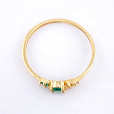 Anillo Solitario Flores Delicadas 1gr / T6 1/2 / Oro Amarillo 18K