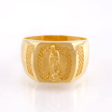 Anillo Sello Virgen Guadalupe 2.85gr / T6 1/2 / Oro Amarillo 18K