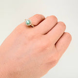 Anillo Halo Circular 4.3gr / T5 / Oro Amarillo 18K ©