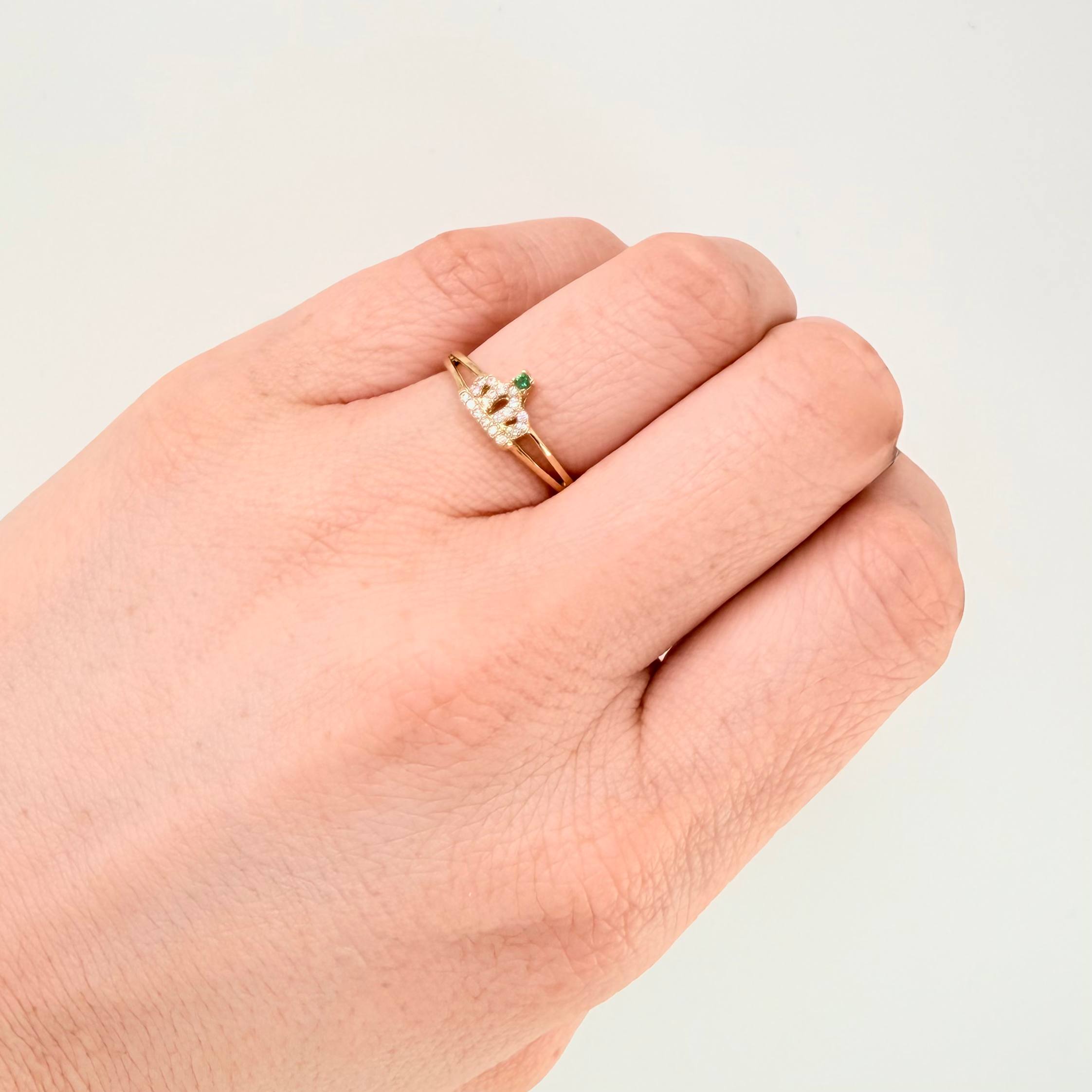 Anillo Corona 1.95gr / T6 1/4 / Oro Amarillo 18K