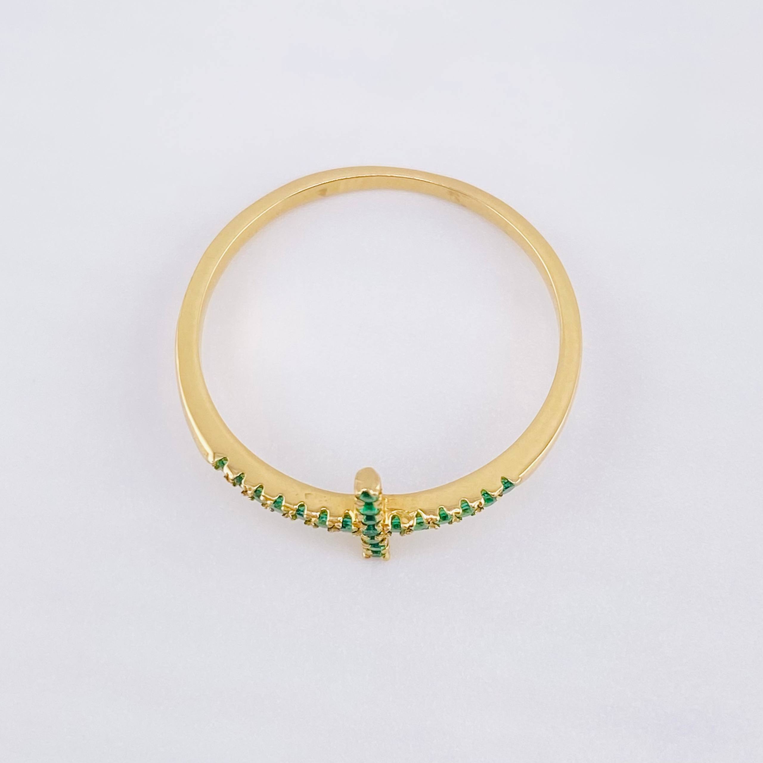 Anillo Cruz 1.5gr / T7 1/2 / Oro Amarillo 18K ©