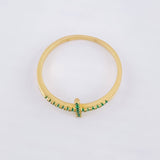 Anillo Cruz 1.5gr / T7 1/2 / Oro Amarillo 18K ©