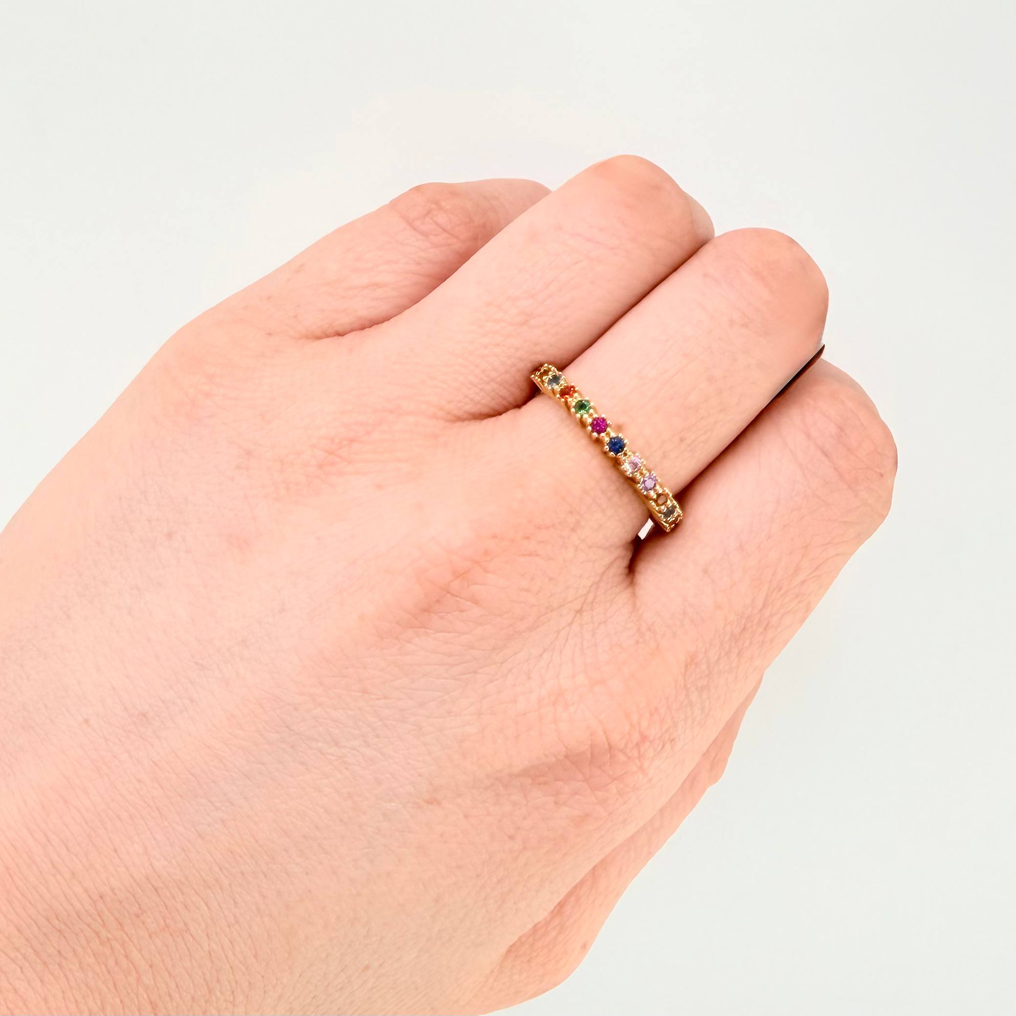 Anillo Churumbela Sobresalto 2.7gr / T7 1/4 / Oro Amarillo 18K