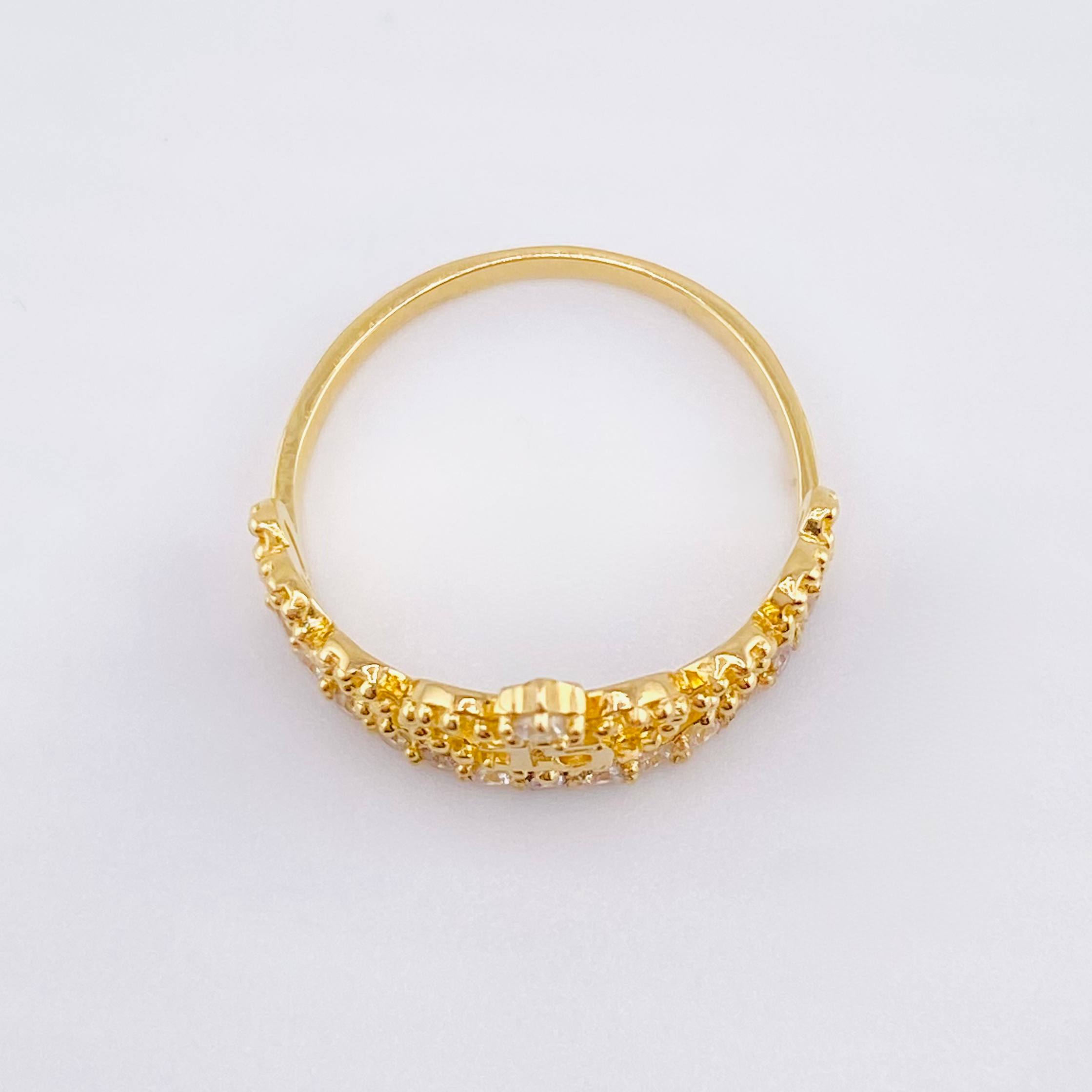 Anillo Corona Quinces 2.55gr / T6 1/2 / Oro Amarillo 18K