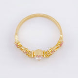 Anillo Tiara Red Corazón 2.5gr / T7 1/4 / Oro Amarillo 18K *