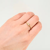 Anillo Mariposa Burbujas 2.15gr / T7 1/4 / Oro Amarillo 18K