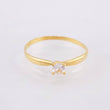 Anillo Solitario 1.25gr / T8 1/4 / Oro Amarillo 18K *