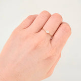 Anillo Solitario 1.1gr / T8 / Oro Amarillo 18K *