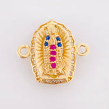 Herraje Virgen Guadalupe 1.1gr / 1.05cm / Oro Amarillo 18K *