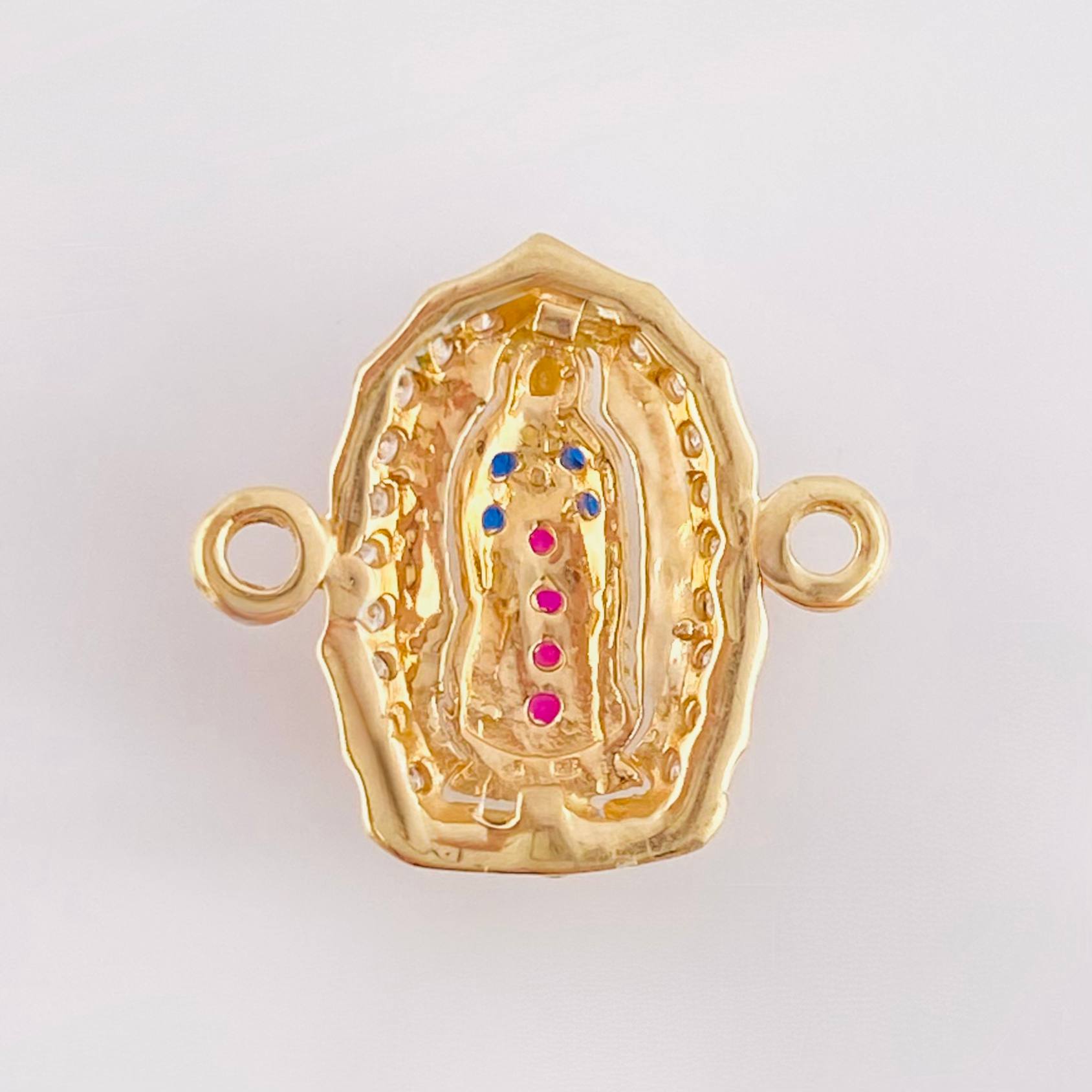 Herraje Virgen Guadalupe 1.1gr / 1.05cm / Oro Amarillo 18K *