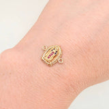 Herraje Virgen Guadalupe 1.1gr / 1.05cm / Oro Amarillo 18K *