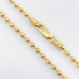 Cadena Militar 17.75gr / 60cm / 3mm Oro Amarillo Nac.Esp. 18K ©