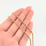 Cadena Militar 17.75gr / 60cm / 3mm Oro Amarillo Nac.Esp. 18K ©