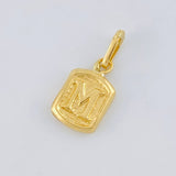 Dije Letra M 0.35g / 1.5cm Oro Amarillo 18K