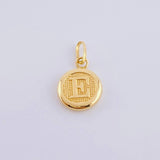 Dije Letra E 0.4 g / 1.6 cm Oro Amarillo 18K