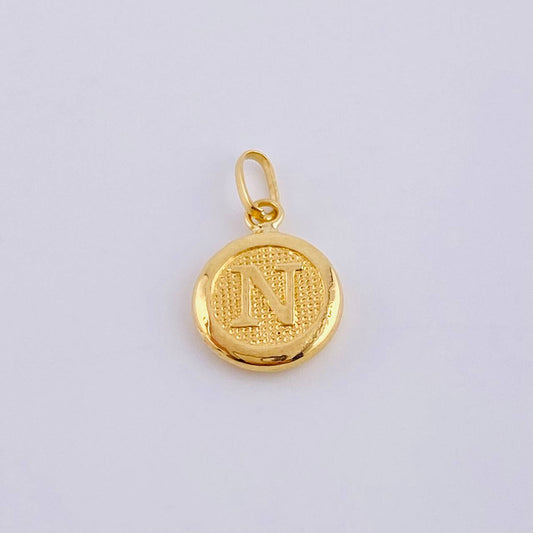 Dije Letra N 0.4 g / 1.6 cm Oro Amarillo 18K