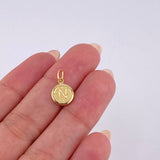 Dije Letra N 0.4 g / 1.6 cm Oro Amarillo 18K