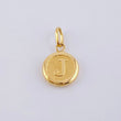 Dije Letra J 0.4 g / 1.6 cm Oro Amarillo 18K