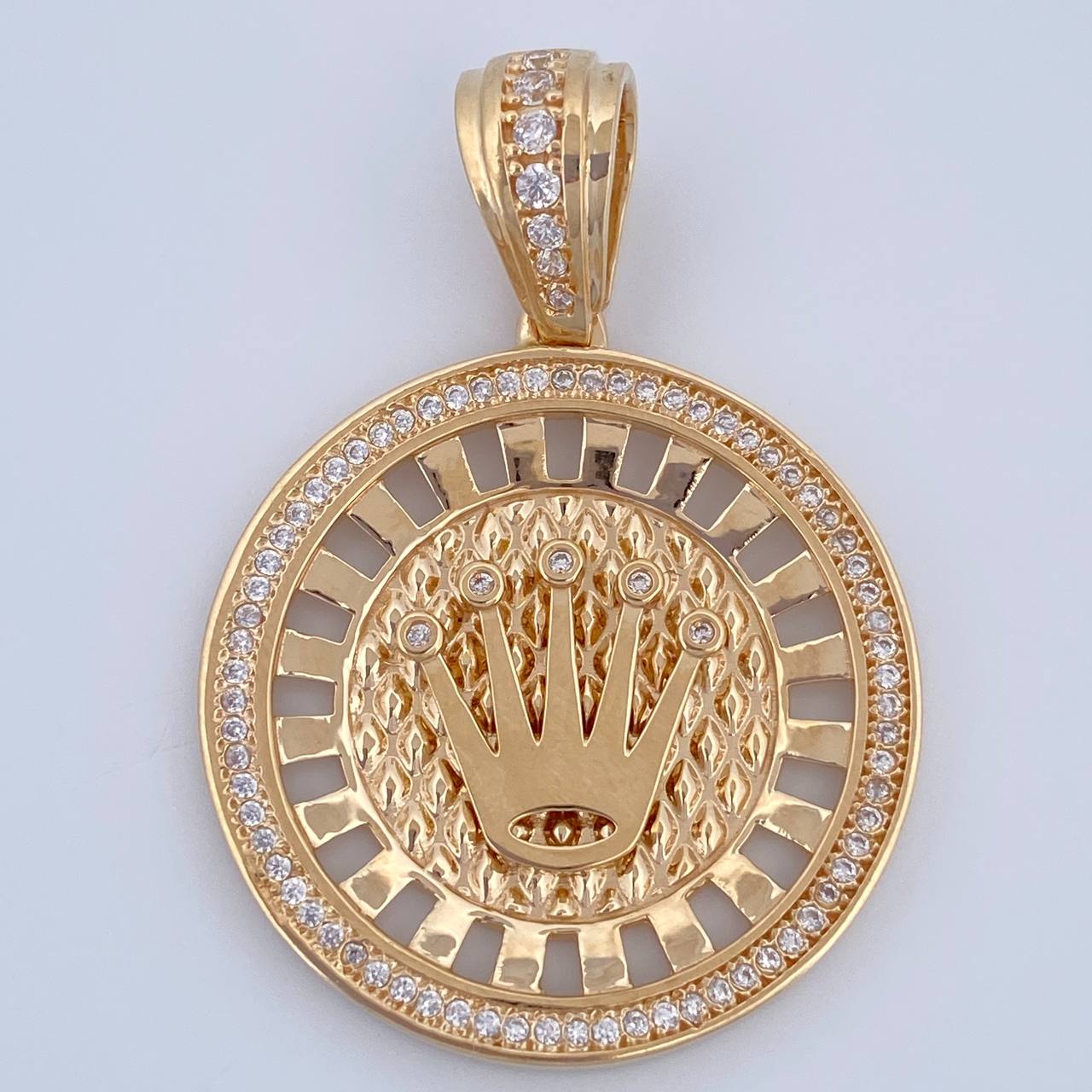Dije Medalla Corona RX 10gr / 4.1cm / Oro 18K $