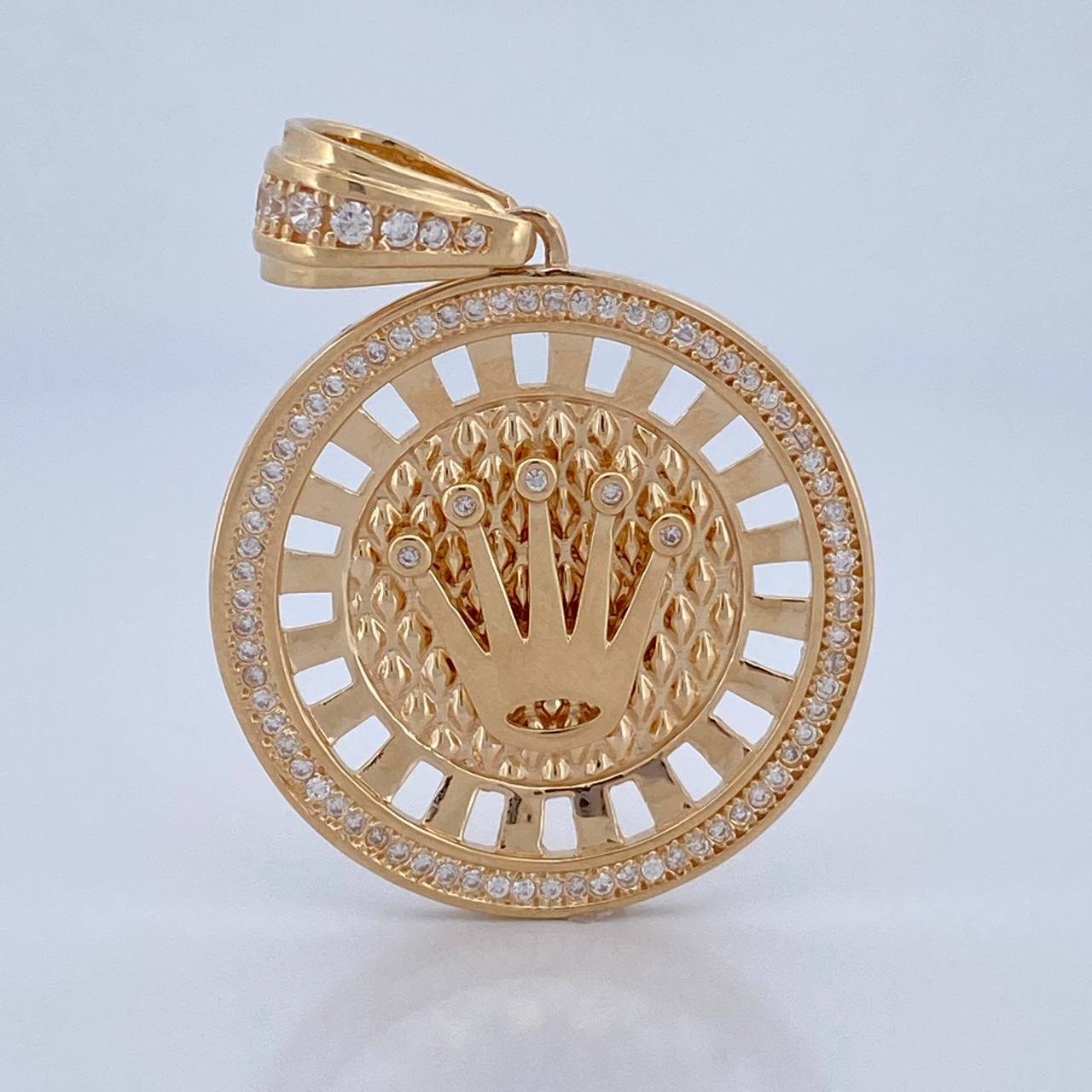 Dije Medalla Corona RX 10gr / 4.1cm / Oro 18K $