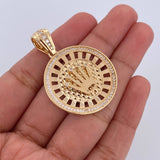 Dije Medalla Corona RX 10gr / 4.1cm / Oro 18K $