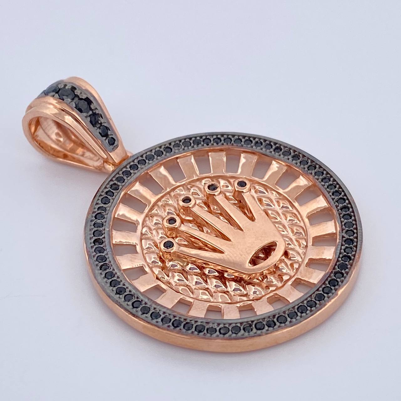 Dije Medalla Corona RX 11.05gr / 4cm / Oro 18K $