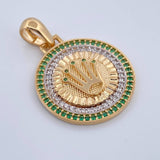 Dije Medalla Corona RX 4.85gr / 3.1cm / Oro 18K $