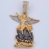 Dije San Miguel Arcángel 7.6gr / 4cm / Oro 18K $