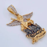 Dije San Miguel Arcángel 7.6gr / 4cm / Oro 18K $