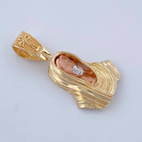 Dije Rostro de Cristo 3.2gr / 2.7cm / Oro 18K $