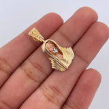 Dije Rostro de Cristo 3.2gr / 2.7cm / Oro 18K $