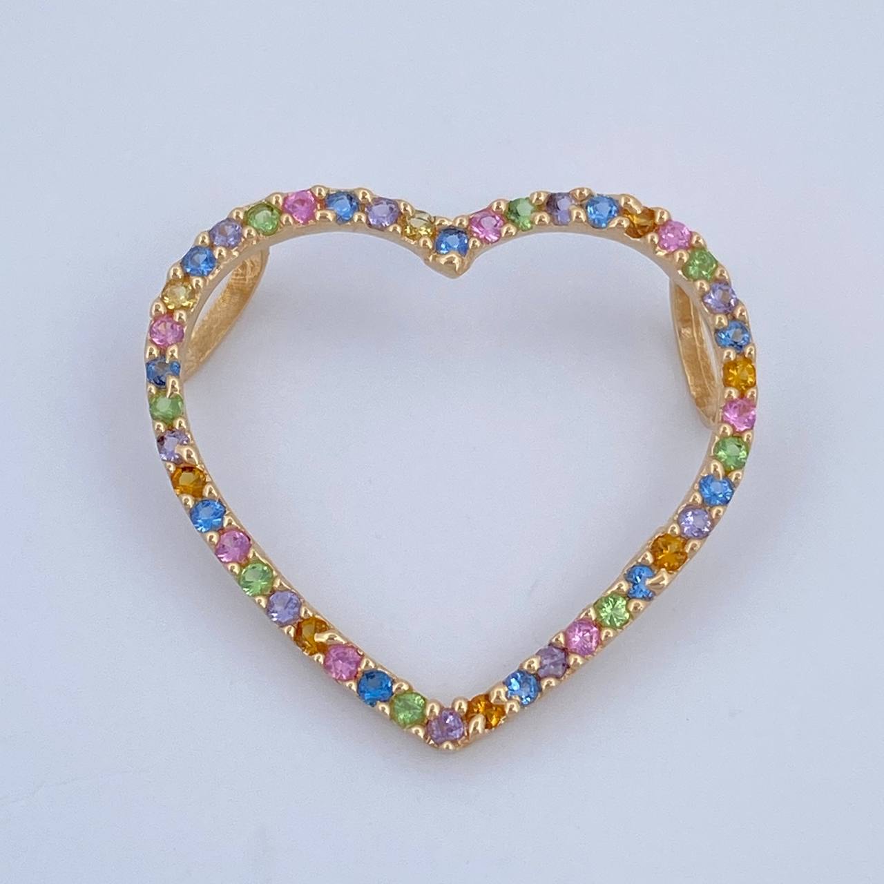 Dije Silueta Corazon 1.25gr / 2cm / Oro 18K $