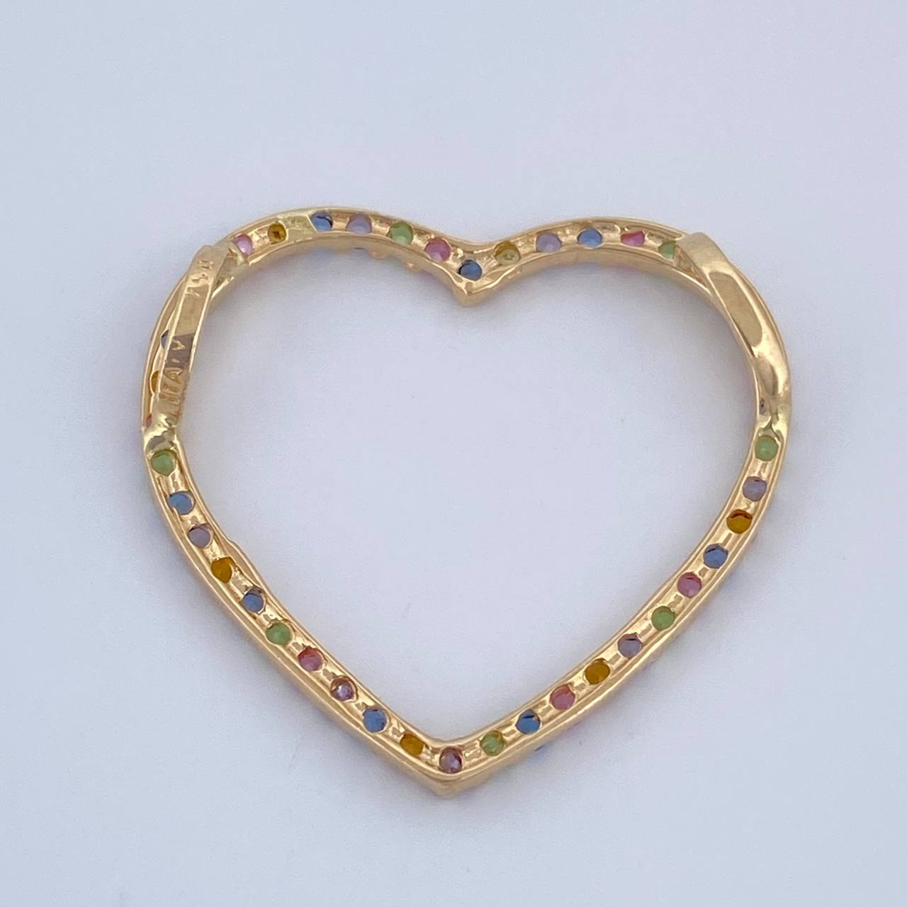 Dije Silueta Corazon 1.25gr / 2cm / Oro 18K $