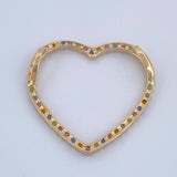 Dije Silueta Corazon 1.25gr / 2cm / Oro 18K $