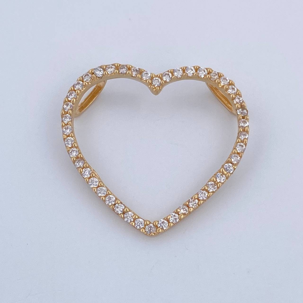 Dije Silueta Corazon 1.35gr / 2cm / Oro 18K $
