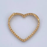 Dije Silueta Corazon 1.35gr / 2cm / Oro 18K $