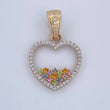 Dije Silueta Corazon 2.35gr / 2.6cm / Oro 18K $