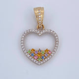 Dije Silueta Corazon 2.35gr / 2.6cm / Oro 18K $