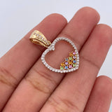 Dije Silueta Corazon 2.35gr / 2.6cm / Oro 18K $