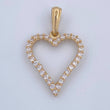 Dije Silueta Corazon 2.2gr / 3.1cm / Oro 18K $
