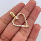 Dije Silueta Corazon 2.2gr / 3.1cm / Oro 18K $