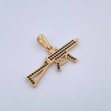 Dije Arma Fusil 2.4gr / 2.2cm / Oro 18K $