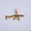 Dije Arma Fusil 2.4gr / 2.2cm / Oro 18K $