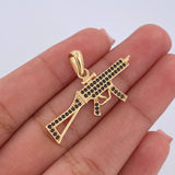 Dije Arma Fusil 2.4gr / 2.2cm / Oro 18K $