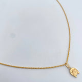 Set Cadena Lazo 1.15gr / 59.7cm / 1.2mm + Dije Herradura Caballo 0.5gr / 1.6cm Oro Amarillo 18K (Oferta) &